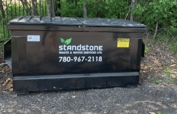 Standstone waste collection bin